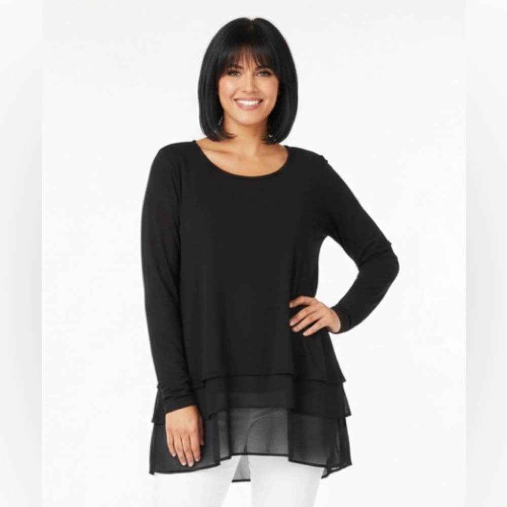 2 for $15 Apt. 9 Black Dressy Top